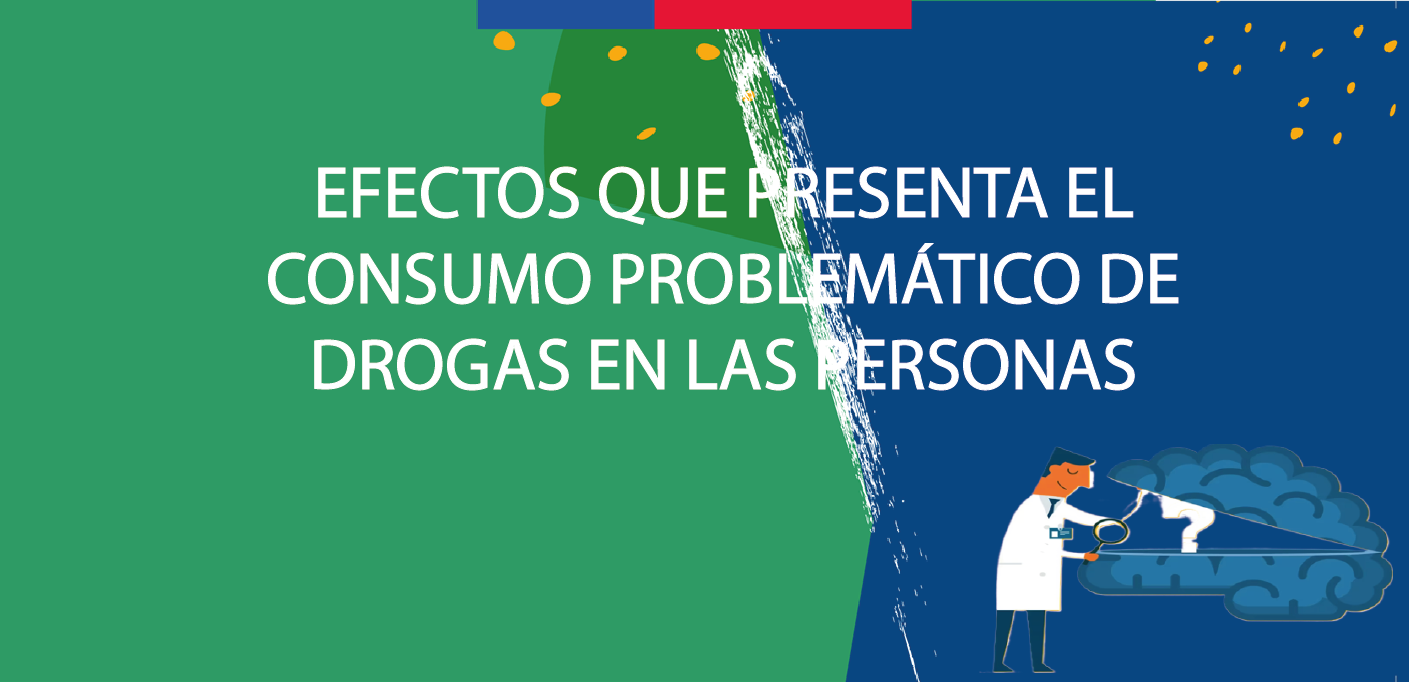 Infografía: Efectos que presenta el consumo problemático de drogas en las personas